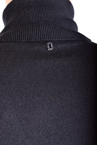Dondup Turtleneck Sweaters Ribbed Cuffs In Black