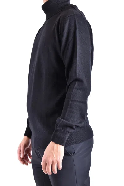 Dondup Turtleneck Sweaters Ribbed Cuffs In Black