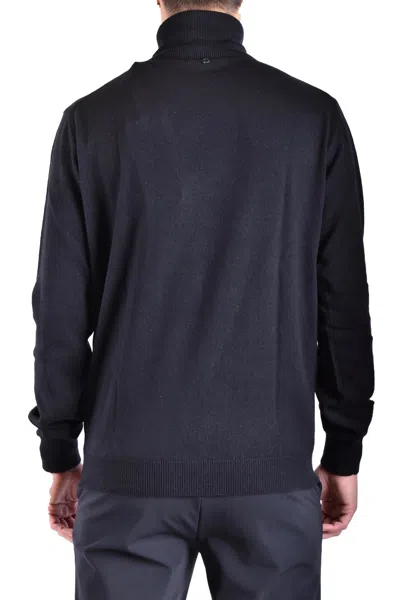 Dondup Turtleneck Sweaters Ribbed Cuffs In Black
