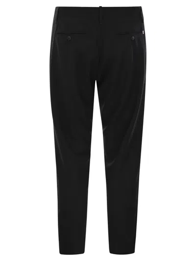 Dondup Belt Loop Casual Pants In Black