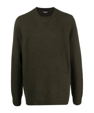 Dondup Crew-neck Knitted Jumper In Green