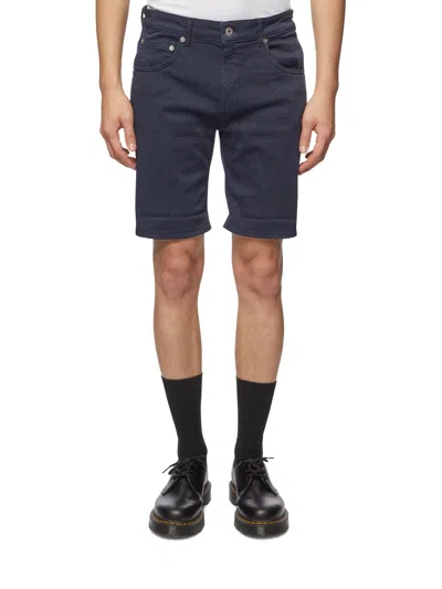 Dondup Belt Loop Shorts In Blue