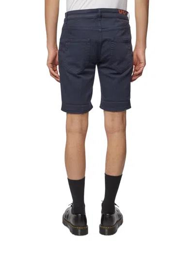 Dondup Belt Loop Shorts In Blue
