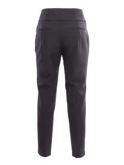 Peserico Cropped Tailored Trousers In Blue