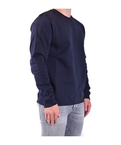 Dondup Crew Neck Long Sleeve Sweatshirt In Blue