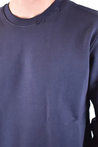 Dondup Crew Neck Long Sleeve Sweatshirt In Blue