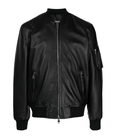 Dondup Leather Bomber Jacket
