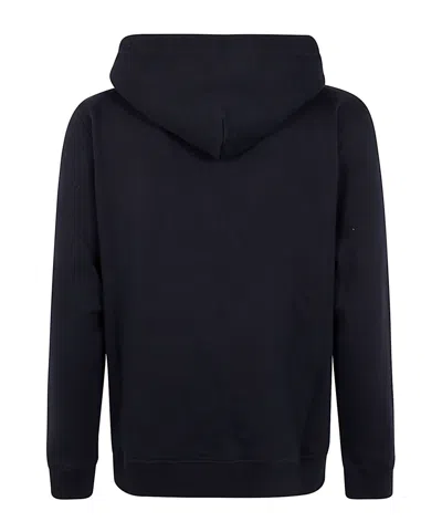 Dondup Hoodie Full Zip Basic Fleece In Blue
