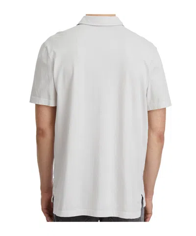 James Perse Short Sleeve Polo Shirt In White