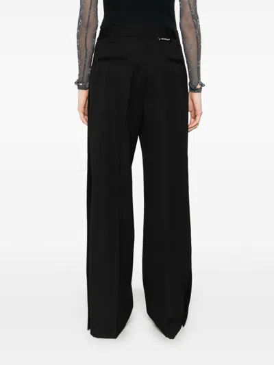 Off-white Wide Trousers In Black