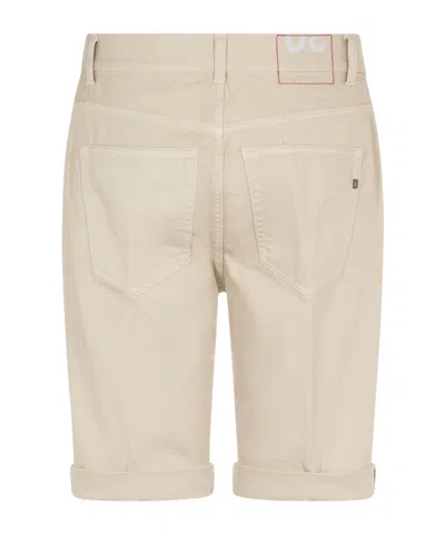Dondup Rolled Cuff Shorts In Neutral
