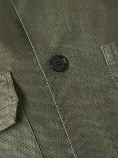 Dondup Military-inspired Field Jacket With Vent In Green