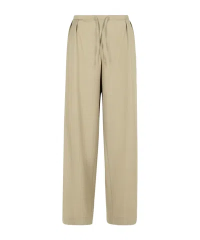 Loulou Studio Straight-leg Casual Pants In Brown