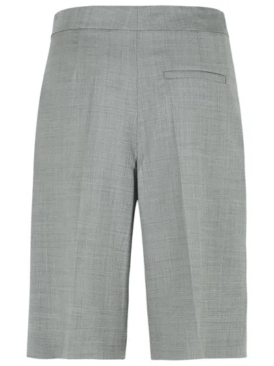 Loulou Studio Pleated Shorts In Gray