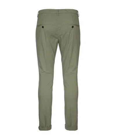 Dondup Rolled Cuffs Trousers Pockets In Green