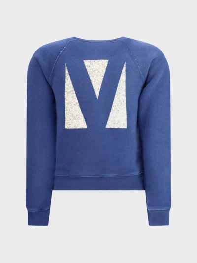 Valentino Long Sleeve Sweatshirt In Blue