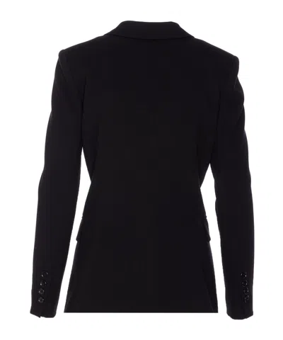 Pinko Flap Pockets Long Sleeves Notched Lapels In Black