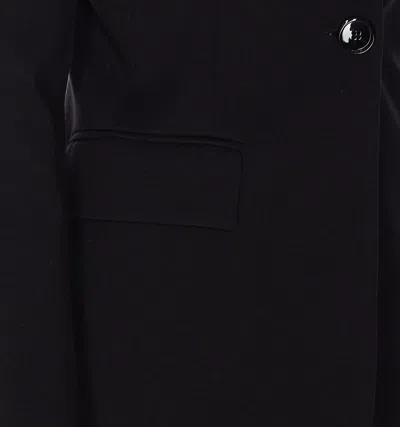 Pinko Flap Pockets Long Sleeves Notched Lapels In Black