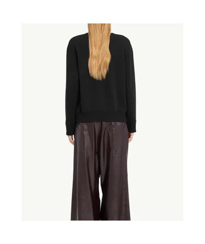 Mm6 Maison Margiela Sweatshirt Mit Nummern-applikation In Black