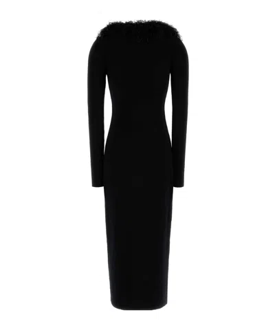 Blumarine Black Wool Cardigan In Black