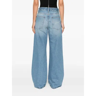 Jacquemus Denim Trousers With Belt Loops In Blue