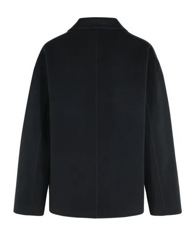 Jil Sander Light Blue Denim Jacket In Black