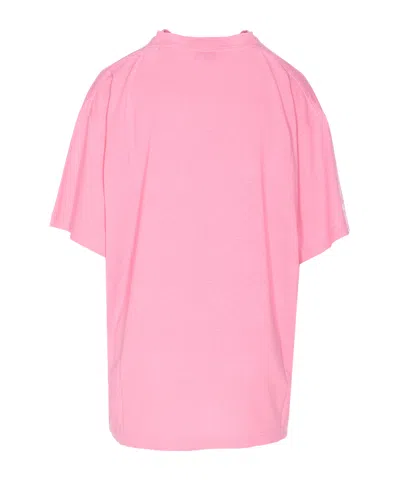 Balenciaga Vip Team Crewneck Graphic T-shirt In Pink