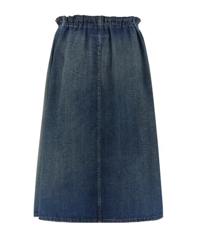 Mm6 Maison Margiela Denim Skirt Skirts Blue
