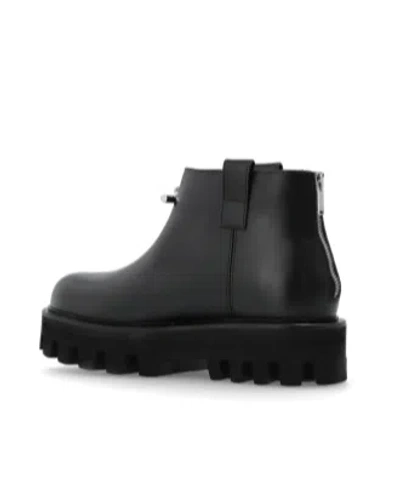 Alexander Mcqueen Zip-fastening Lug-sole Boots In Black