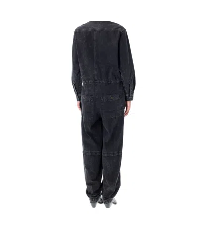 Isabel Marant Button-fastening Pocketed Jumpsuit In Black