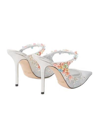 Jimmy Choo Sabot Daisy In Rete Argento  Donna