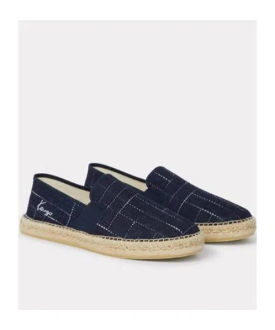 Kenzo Stitch Detailed Slip-on Shoes