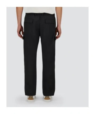 Herno Anthracite Trousers With Cargo Pockets And Belt Loops In Black