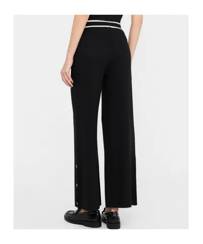 Liu •jo Liu Jo Wide-leg Trousers With Decorative Hem Buttons