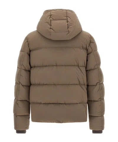 Moorer Alarick Quilted Flap-pocket Jacket In Brown