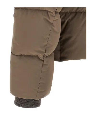 Moorer Alarick Quilted Flap-pocket Jacket In Brown