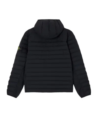 Stone Island Seamless Tunnel Nylon Down-tc Jacket In Black
