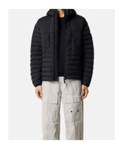 Stone Island Seamless Tunnel Nylon Down-tc Jacket In Black