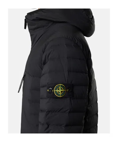 Stone Island Seamless Tunnel Nylon Down-tc Jacket In Black