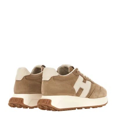 Hogan Low Top Sneakers With Rubber Sole And Suede Upper