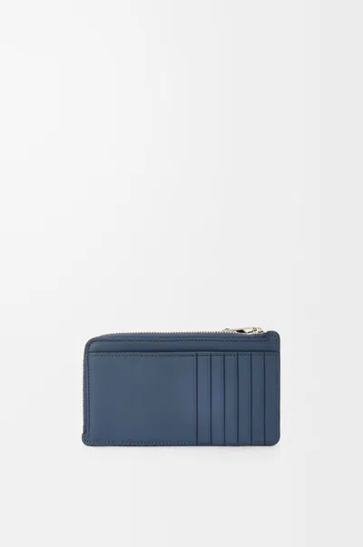 Loewe Puzzle Long Coin Cardholder In Classic Calfskin In Blue