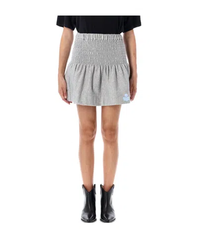 Isabel Marant Étoile Pleated Skirt In Gray