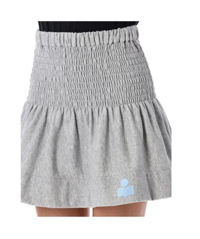 Isabel Marant Étoile Pleated Skirt In Gray