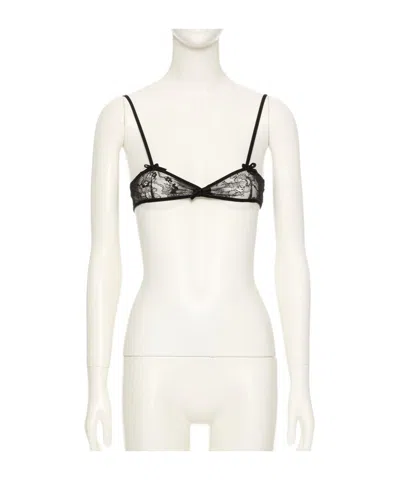 Valentino Lace Lingerie In Black