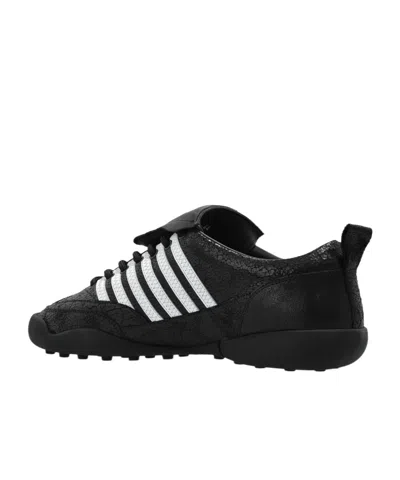 Dsquared2 Round Toe Low Top Lace-up Sneakers