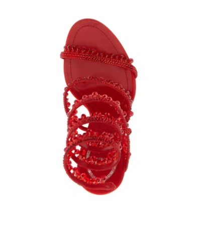 René Caovilla Round Toe High Heel Sandals