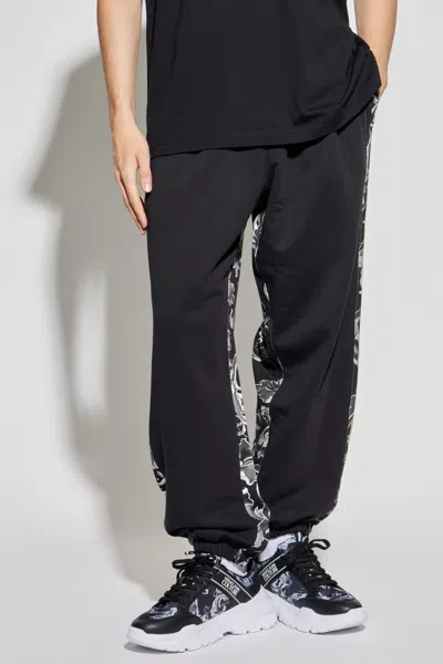 Versace Jeans Elastic Waist Sweatpants In Black