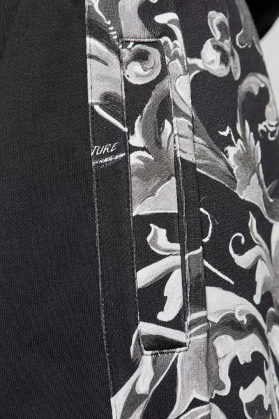 Versace Jeans Elastic Waist Sweatpants In Black