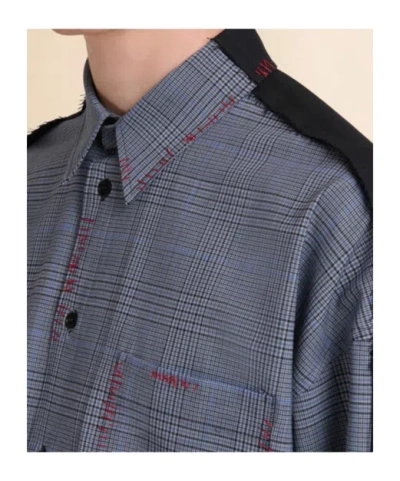 Marni Check-patterned Long-sleeve Shirt In Blue