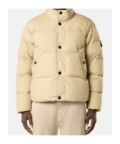 Stone Island Padded Quilted Jacket With High Collar In Multi